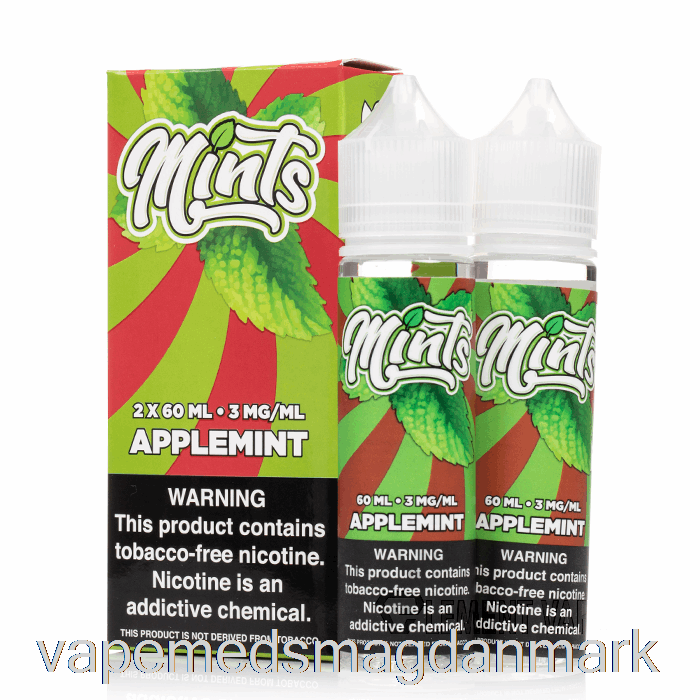 Engangs Vape Danmark Applemint - Mints Vape Co - 120ml 0mg